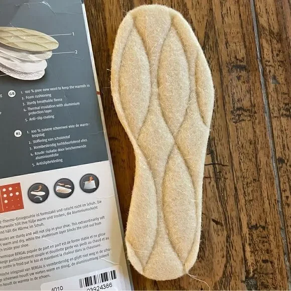 Bergal Thermo Insulated Kids Unisex Insoles with Wool Size 11 NWT - Picture 4 of 6